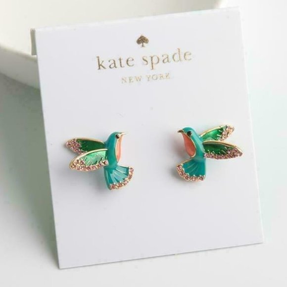 Kate Spade Scenic Route Hummingibrd Earrings (NWT)